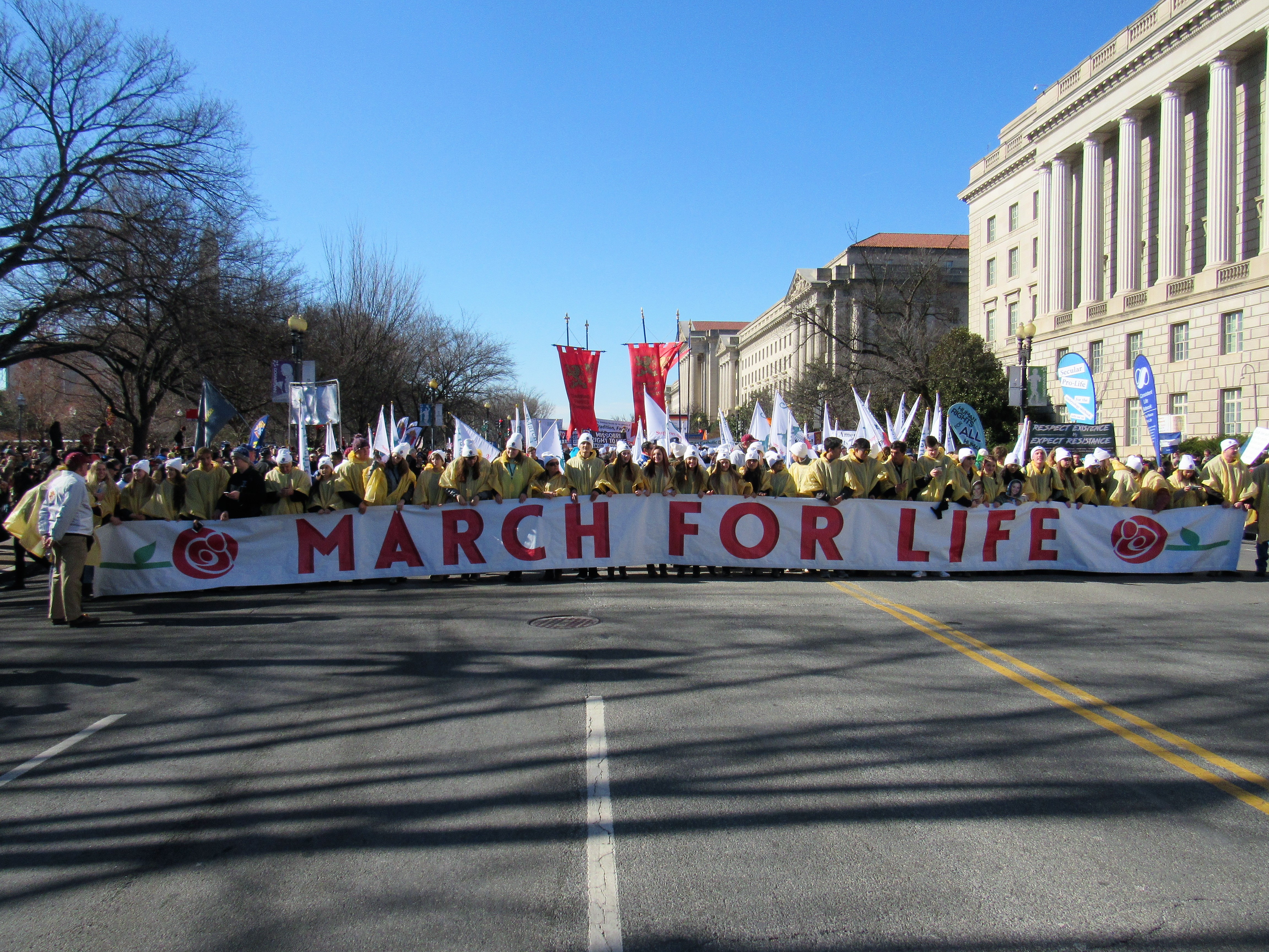 March for Life banner