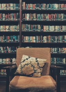 books and a chair picture